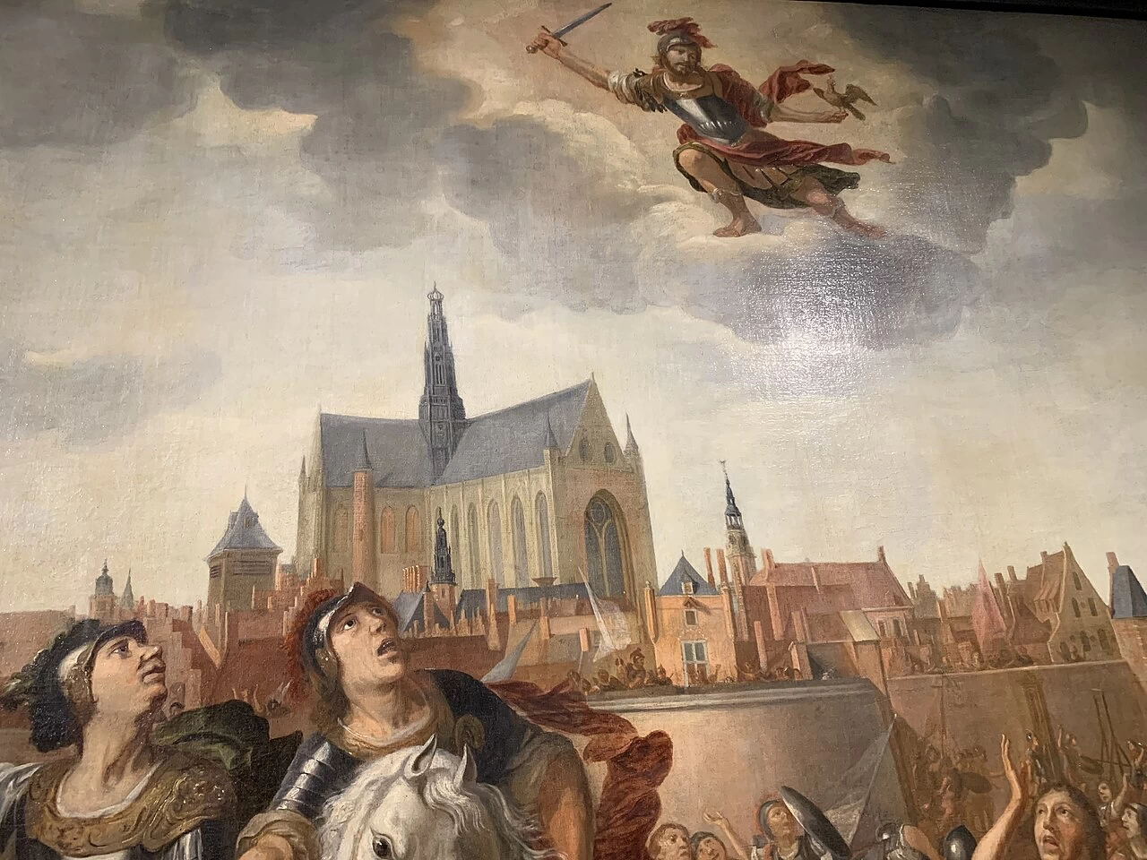 Reyer van Blommendael - San Bavo salva Haarlem nel 1274, Museo Frans Hals, Haarlem, dettaglio